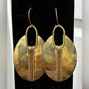 Gold statement earrings